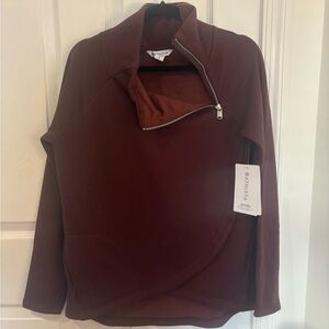 Athleta burgundy/maroon quarter zip!